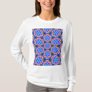 Camiseta Patrón de flores de pelusa