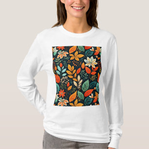 Camiseta Patrón de flores exóticas florales