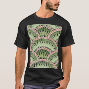 Camiseta Patrón de flores tropicales pintadas a mano