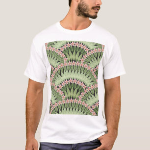 Camiseta Patrón de flores tropicales pintadas a mano