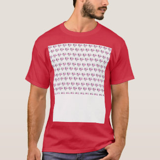 Camiseta Patrón de forma cardiaca de diseño vectorial en fo