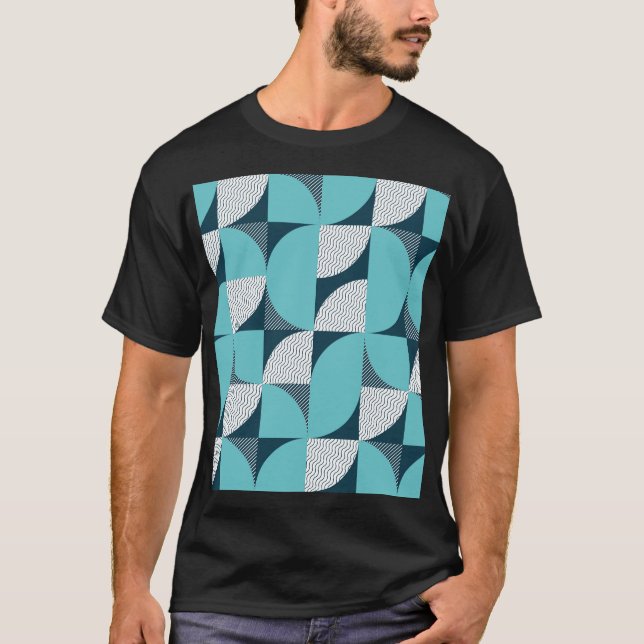 Camiseta Patrón de forma geométrica creativa (Anverso)