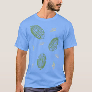 Camiseta Patrón de fósiles Pastel 1