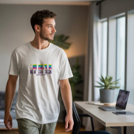 Camiseta Patrón de franja minimalista de graduación