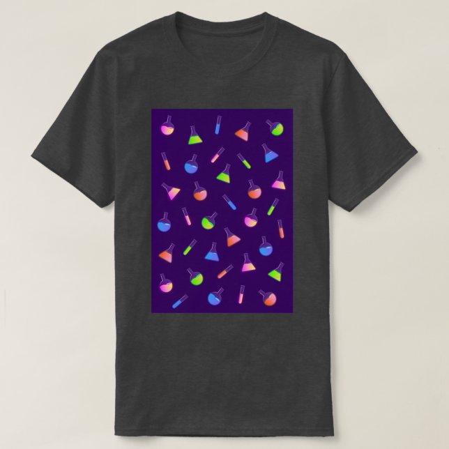 Camiseta Patrón de frascos de posición 1 (Diseño del anverso)