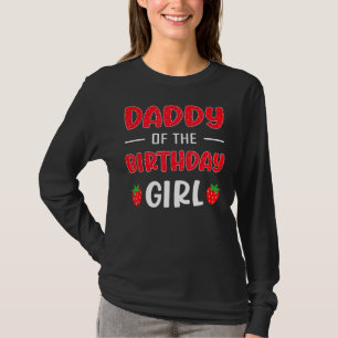 Camiseta Patrón de fresa de hombres papá del Chica de cumpl