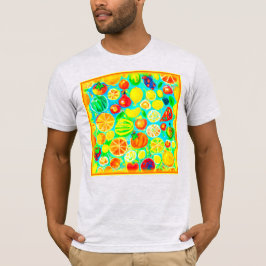 Camiseta Patrón de fruta colorido. ¡Hazte con una en Zazzle