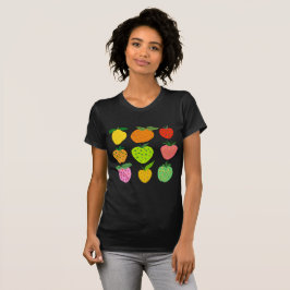 Camiseta Patrón de fruta colorido T-Shirt