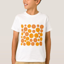 Camiseta Patrón de fruta naranja