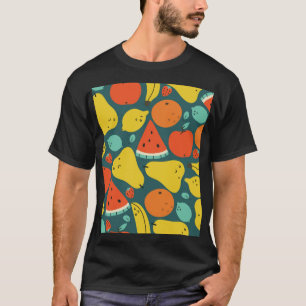 Camiseta Patrón de fruta tropical dibujado a mano