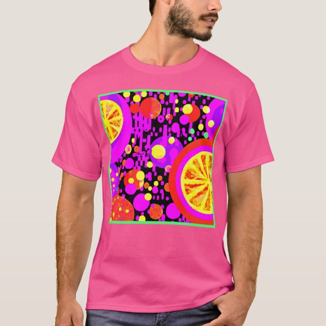 Camiseta Patrón de frutas coloridas (Anverso)