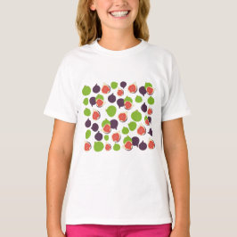 Camiseta Patrón de frutas de verano de la pesca mediterráne