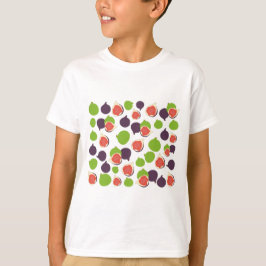 Camiseta Patrón de frutas de verano de la pesca mediterráne