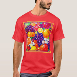 Camiseta "Patrón de frutas frescas" Arte Cuto. Comprar ahor