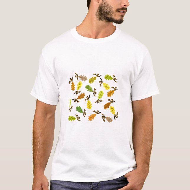 Camiseta Patrón de fugas de roble T- (Anverso)