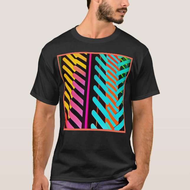 Camiseta Patrón de fusión de color dinámico (Anverso)