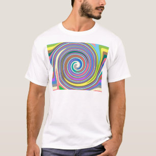 Camiseta Patrón de giro arcoiris colorido