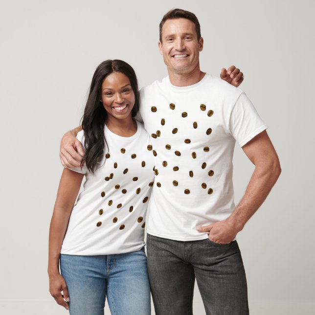 Camiseta Patrón de grano de café (Unisexo)