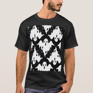 Camiseta Patrón de Halloween Ghost Spooky Seamless