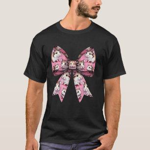 Camiseta Patrón de hámster con lazo coquette Mamá hammy ado
