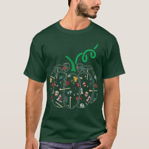 Camiseta Patrón de hockey sobre calabaza Lazy Disfraces de