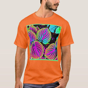 Camiseta Patrón de hojas coloridas