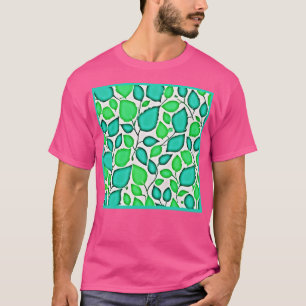 Camiseta Patrón de hojas de elegancia Vivid