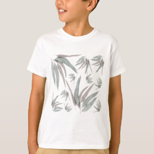 Camiseta Patrón de Hojas de Eucalipto
