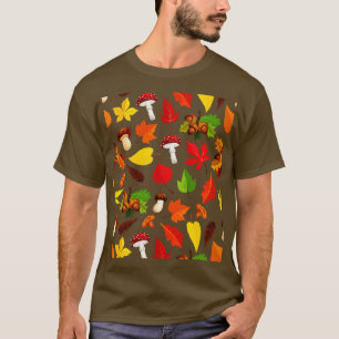Camiseta Patrón de hongos Cute Estética Micología Hongos Fo