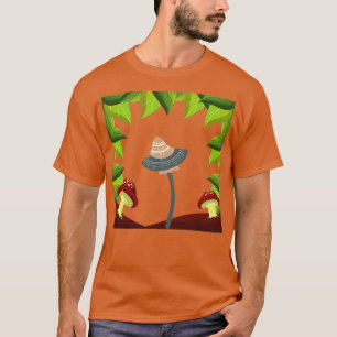 Camiseta Patrón de hongos Cute Estética Micología Hongos Fo