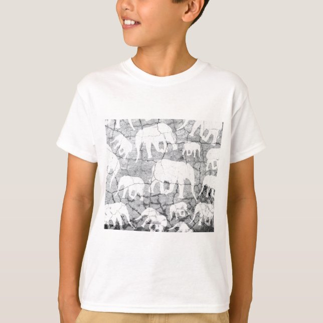 Camiseta Patrón de hormigón elefante (Anverso)