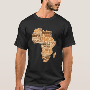 Camiseta Patrón de igualdad africana Melanin Skone Tone Afr