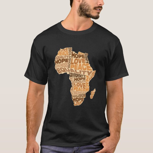 Camiseta Patrón de igualdad africana Melanin Skone Tone Afr (Anverso)