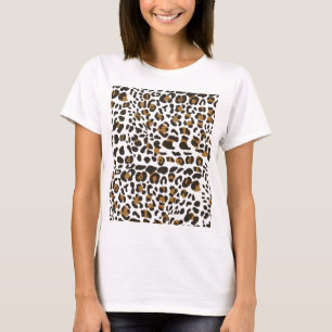 Camiseta Patrón de impresión animal de leopardo jaguar