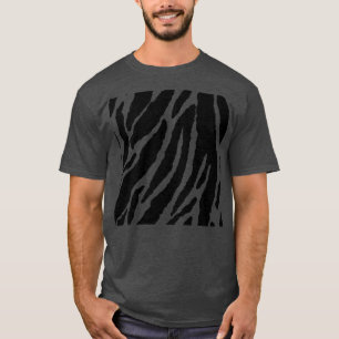 Camiseta patrón de impresión animal de piel de cebra
