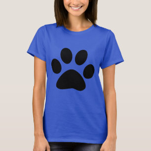 Camiseta Patrón de impresión azul negro con estilo moderno