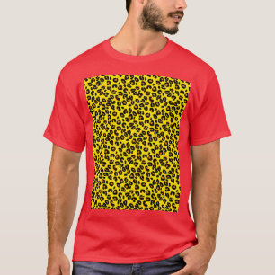 Camiseta Patrón de impresión de animales de Leopardo Amaril
