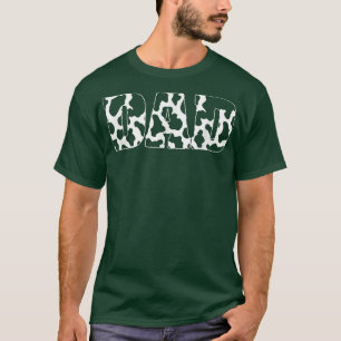 Camiseta Patrón de impresión de vacas por el día del padre 