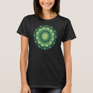 Camiseta Patrón de inclinación ornamental de JCombs Mandala