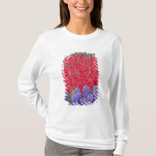 Camiseta Patrón de jacinto, tulipanes y narcisos,