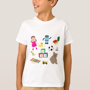 Camiseta Patrón de juguetes para niños