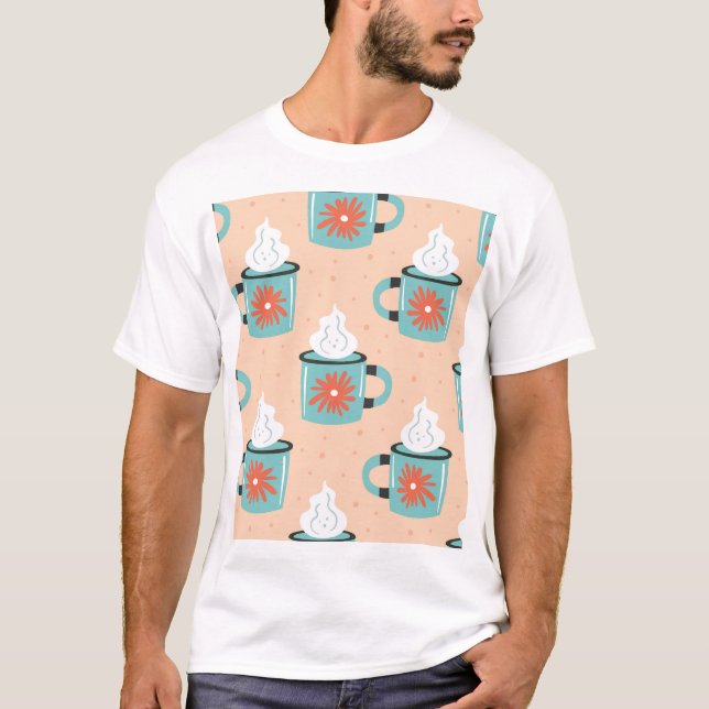 Camiseta Patrón de la Copa Azul Ligero. (Anverso)