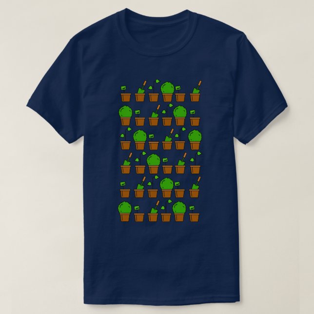 Camiseta Patrón de la planta de jardinería de reparto 1 (Diseño del anverso)