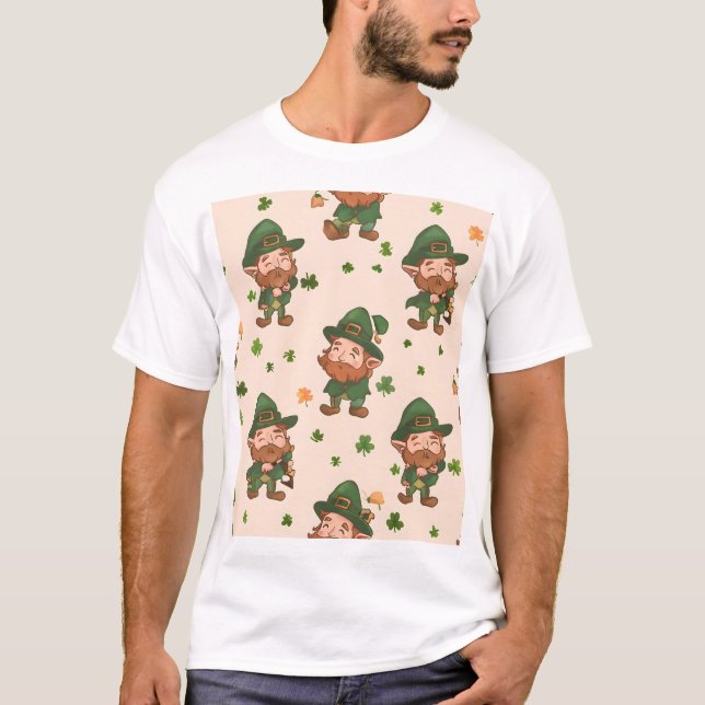 Camiseta Patrón de Leprechaun Cuto (Anverso)