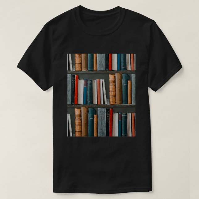 Camiseta Patrón de libros (Diseño del anverso)
