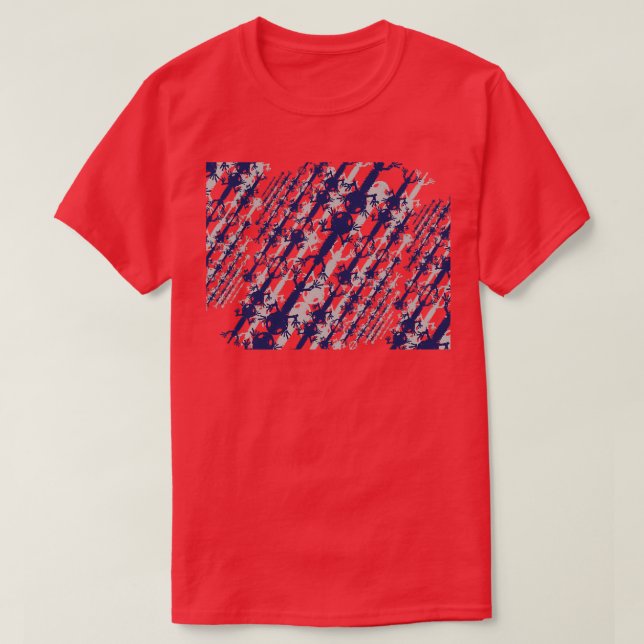 Camiseta Patrón de línea diagonal Axolotl de estilo de los  (Diseño del anverso)