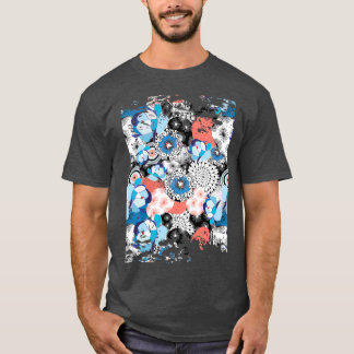 Camiseta Patrón de línea floral simple