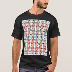 Camiseta Patrón de línea tribal geométrica abstracta