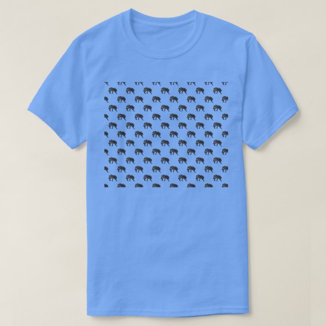 Camiseta Patrón de lobo (Diseño del anverso)