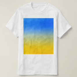 Camiseta Patrón de malla geométrica amarillo de Ucrania